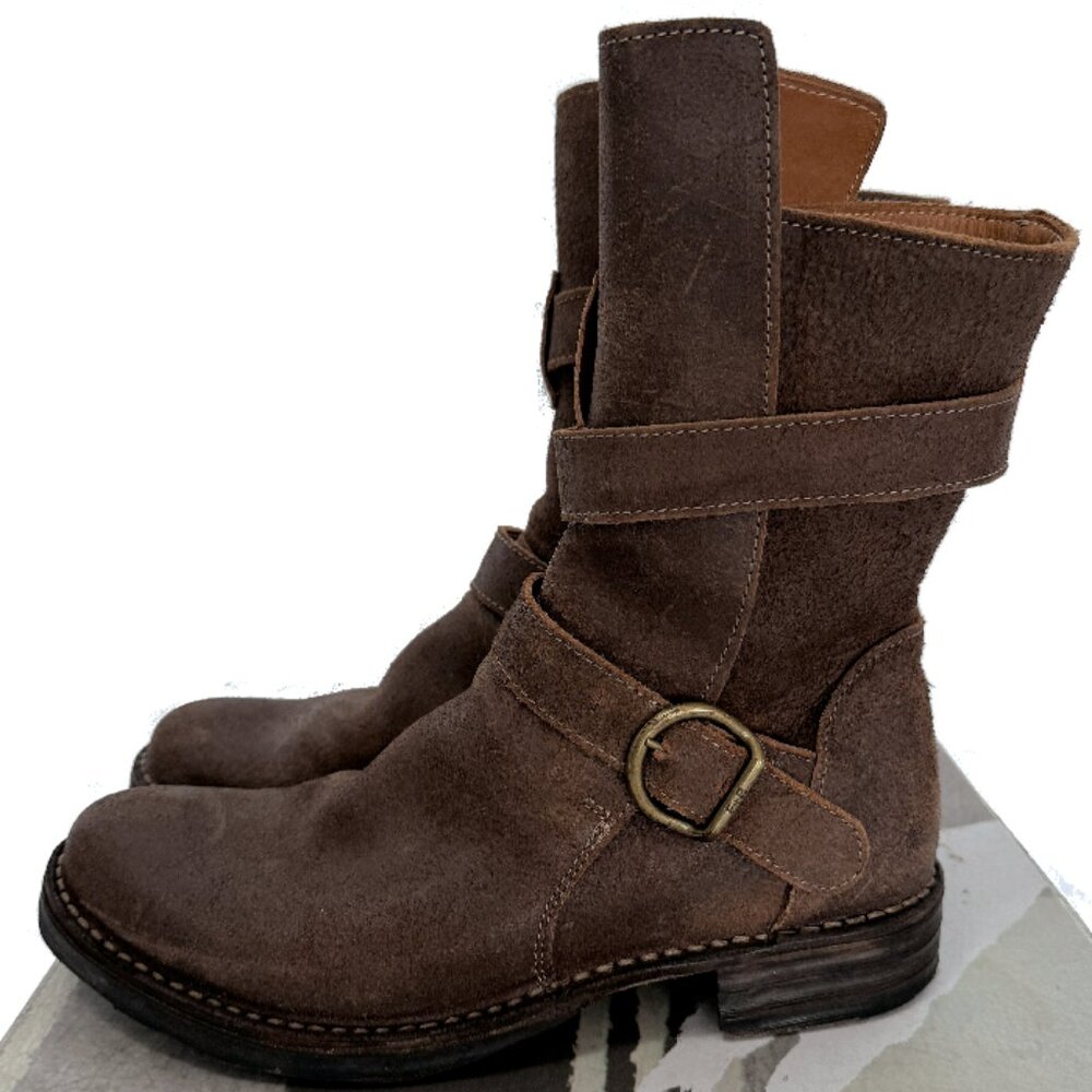 FIORENTINI + BAKER 2-Buckle Eternity 713 Moto Boots Levanzo Ice Size 38.5 NIB - Picture 9 of 14